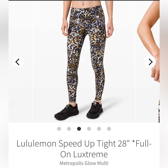 NWT Lululemon Speed Up Tight 28" *Full-On Luxtreme Metropolis Glow Multi -size 8 - Picture 2 of 16